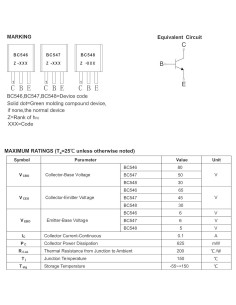 20 Transistores NPN BC547C TO-92 45V 100mA 625mW 2