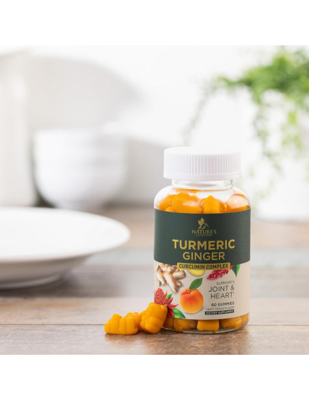 Gomitas de Cúrcuma Curcumina y Jengibre - 60 Unidades Gomitas de Cúrcuma Curcumina y Jengibre - 60 Unidades