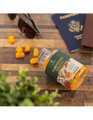 Gomitas de Cúrcuma Curcumina y Jengibre - 60 Unidades