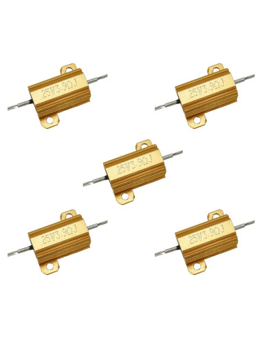 Resistores de 25W 3.9 Ohm Tsnamay Aluminio 5 Pcs