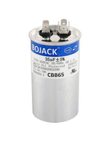 Capacitor BOJACK CBB65 35uF 450V CA para Motor de Ventilador