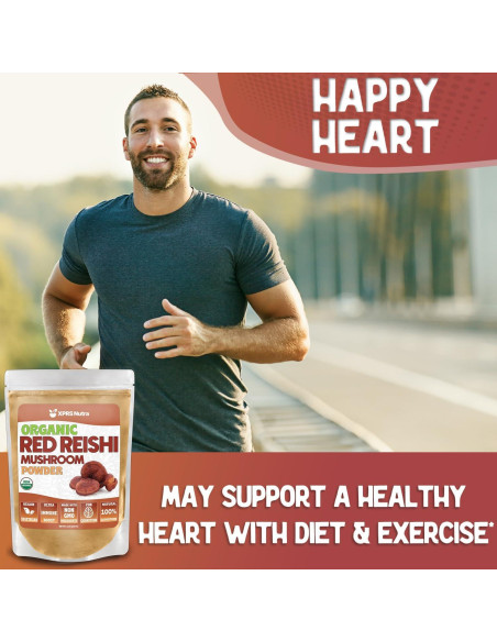 Polvo de Hongo Reishi Rojo Orgánico XPRS Nutra 113.4g Polvo de Hongo Reishi Rojo Orgánico XPRS Nutra 113.4g