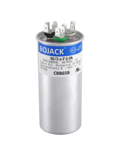 Capacitor Redondo BOJACK 30+3 uF 450V para Aire Acondicionado