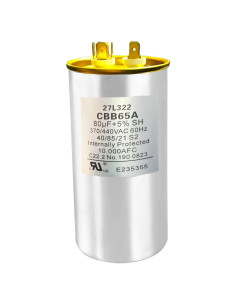 Capacitor QUCpona 80uF 440V para HVAC y Motores 27L322