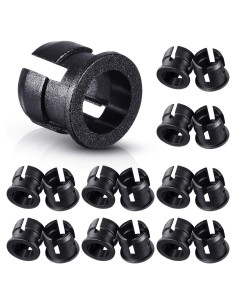 Mudder 200 Clips Soporte LED 5 mm Plástico Negro