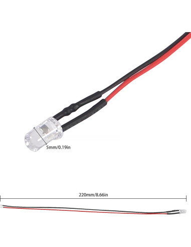 120 Diodos LED 12V Preconectados Diitao - Colores Variados