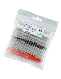 Diodo Rectificador BOJACK 1N4001 1A 50V Paquete de 125 2