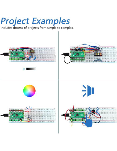 Kit de Inicio Freenove para Raspberry Pi Pico - 142 Artículos
