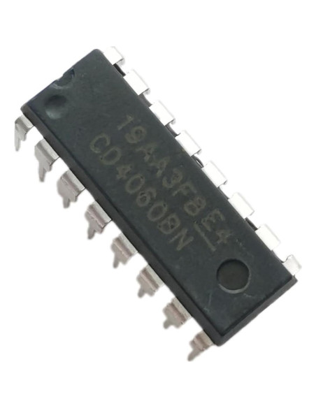 10 Piezas CD4060BE Contador Binario Oscilador DIP-16 12MHz