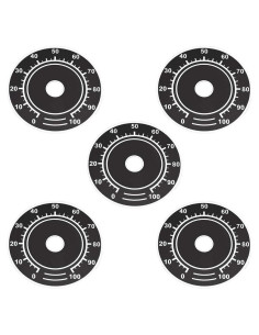 Placa Frontal de Dial Aluminio uxcell 60mm 5 Piezas