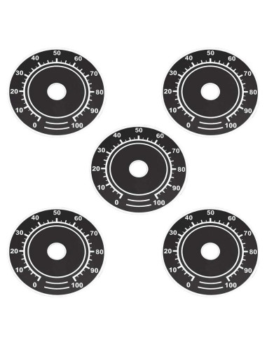 Placa Frontal de Dial Aluminio uxcell 60mm 5 Piezas