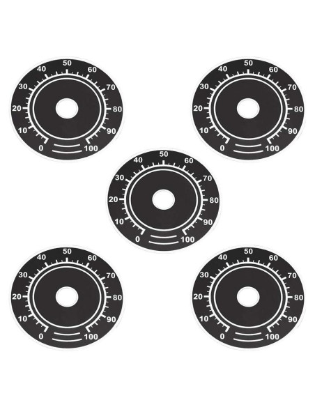 Placa Frontal de Dial Aluminio uxcell 60mm 5 Piezas