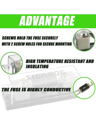 Soporte de Fusible ANL SIGANDG 150A para Audio