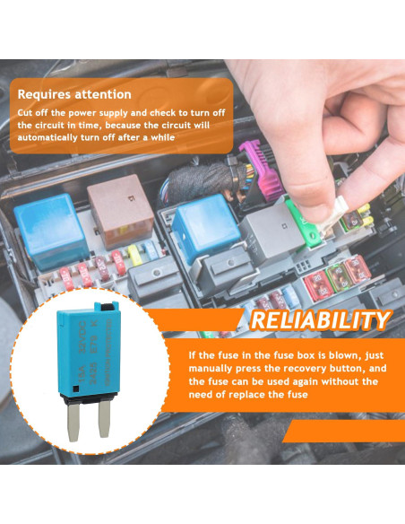 Disyuntor Manual E79 ATM 5A-30A para Automóvil y Barco