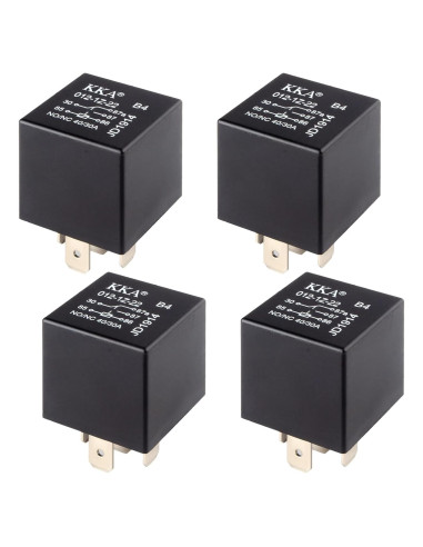 4 Relés Impermeables 12V 40A Ecocstm para Automóviles