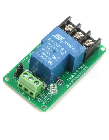 Módulo de Relé de Un Canal 12V 30A HiLetgo - Aislación Optoacoplador