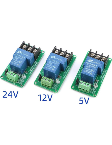 Módulo de Relé de Un Canal 12V 30A HiLetgo - Aislación Optoacoplador