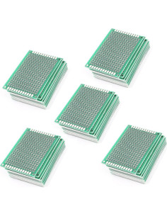 Placa de Circuito Impreso Doble Cara Lantee 50 Pcs 4x6cm 2