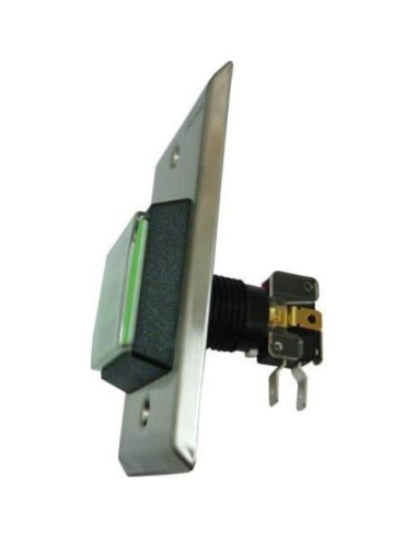 Botón de salida Visionis VIS-7000 verde acero inoxidable LED