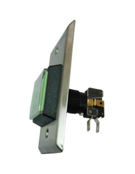 Botón de salida Visionis VIS-7000 verde acero inoxidable LED