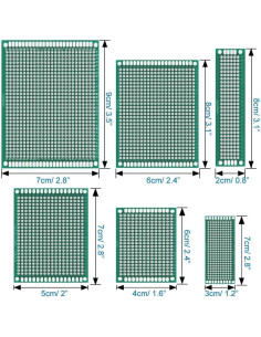 Kit de Placas PCB Doble Cara Onwon 18 Piezas 2-9 cm 2