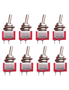 Interruptores Miniatura Toggle SPST mxuteuk 8Pcs 6A 125V