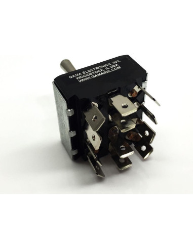 Interruptor de palanca 4 polos GAMA On-Off-On 16A 125VAC