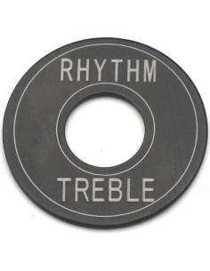 Anillo Interruptor Guitarra Eléctrica ROZILO 2 Pcs Aluminio Negro 2