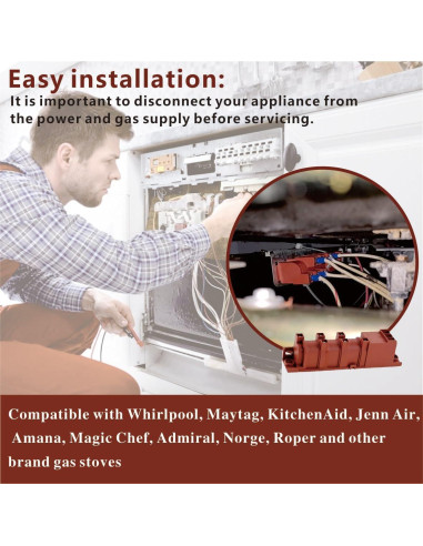 6 Encendedores de Chispa Tellfeel para Cocina a Gas 110/240V