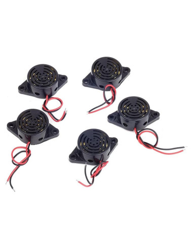 5 Zumbadores Electrónicos Alarma SFM-27 3-24V 100dB Qianxin