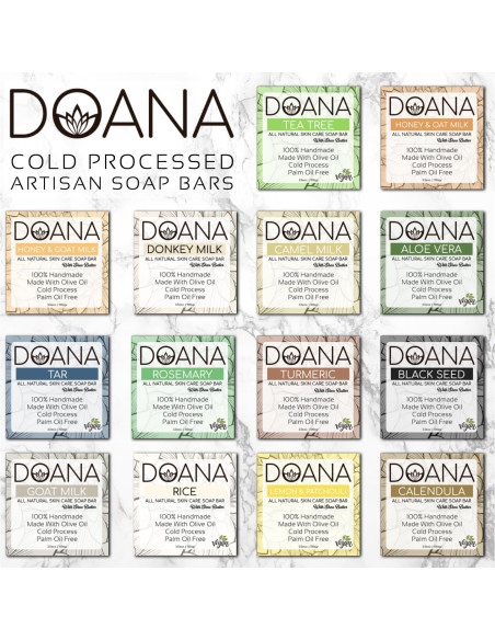 Barra de Jabón de Arroz Doana 99g - Vegano con Manteca de Karité