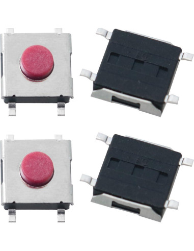 50 Interruptores Táctiles Momentáneos JJHXSM 6x6x3.1mm