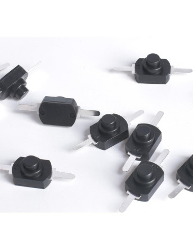 30 Interruptores de Botón Pulsador Micro OURUI 12x8mm On Off