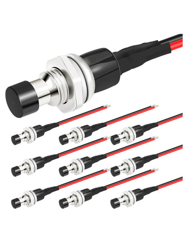 Interruptor Momentáneo SPST 2 Pines DaierTek 250VAC 1A - 10 Pack