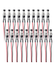Interruptor de Botón Momentáneo 20pcs MELIFE 12V 7mm SPST
