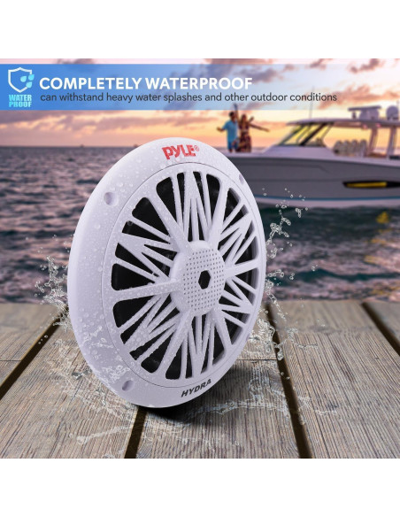 Altavoces Marinos Pyle PLMR62 de 6.5" Impermeables 200W