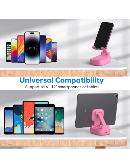 Altavoz Bluetooth Inalámbrico COMISO X8 Rosa con Soporte Altavoz Bluetooth Inalámbrico COMISO X8 Rosa con Soporte