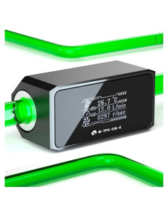 Medidor de Flujo y Termómetro OLED G1/4 para Refrigeración PC