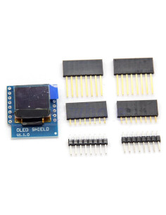 Mini OLED Shield HiLetgo 64x48 píxeles I2C 3.3V