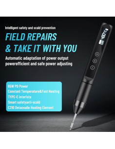 Kit de Soldador Larlarsa 65W con Pantalla OLED y 3 Puntas 2