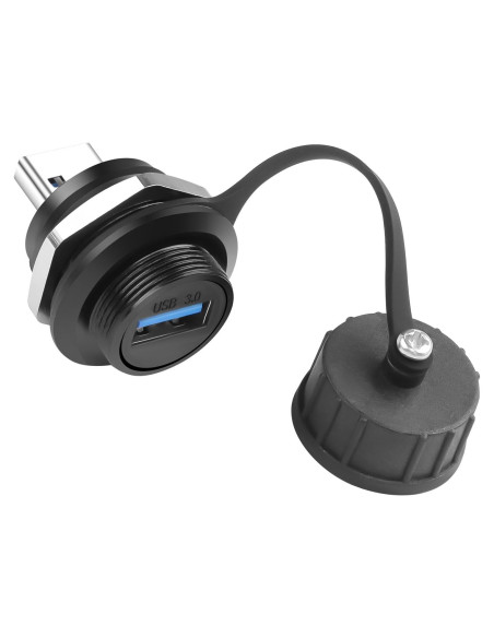 Conector USB 3.0 Impermeable QIANRENON Macho a Hembra 5Gbps