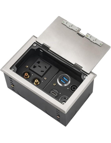 Adaptador de Montaje de Panel USB 3.0 EGOCHALLENGER Doble Negro