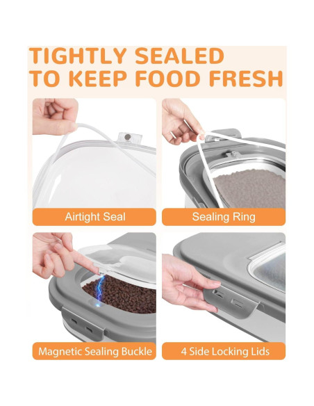 Contenedor de Almacenamiento de Comida para Perros DDMOMMY 10 kg