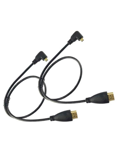 Cable Micro HDMI a HDMI Seadream 2Pack 50CM Ángulo Derecho