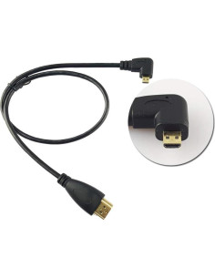 Cable Micro HDMI a HDMI Seadream 2Pack 50CM Ángulo Derecho 2