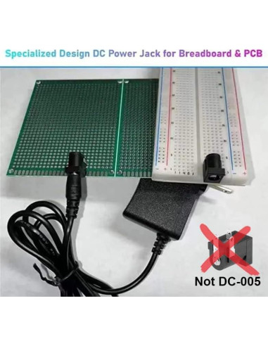 Conector hembra 2.1mm California JOS - 5 PCS para PCB