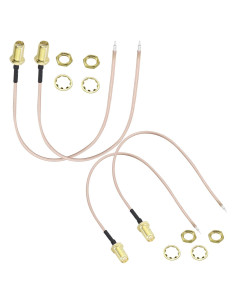 Cable Coaxial SMA Femenino Pigtail RG-178 20 cm - 4 Pcs