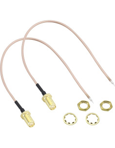 Cable Coaxial SMA Femenino Pigtail RG-178 20 cm - 4 Pcs 2