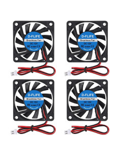 4 Ventiladores USB 6010 D-FLIFE 12V 60x60x10mm Enfriamiento