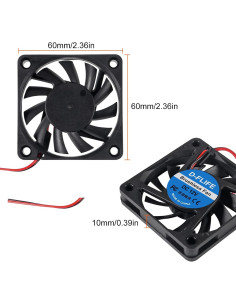 4 Ventiladores USB 6010 D-FLIFE 12V 60x60x10mm Enfriamiento 2